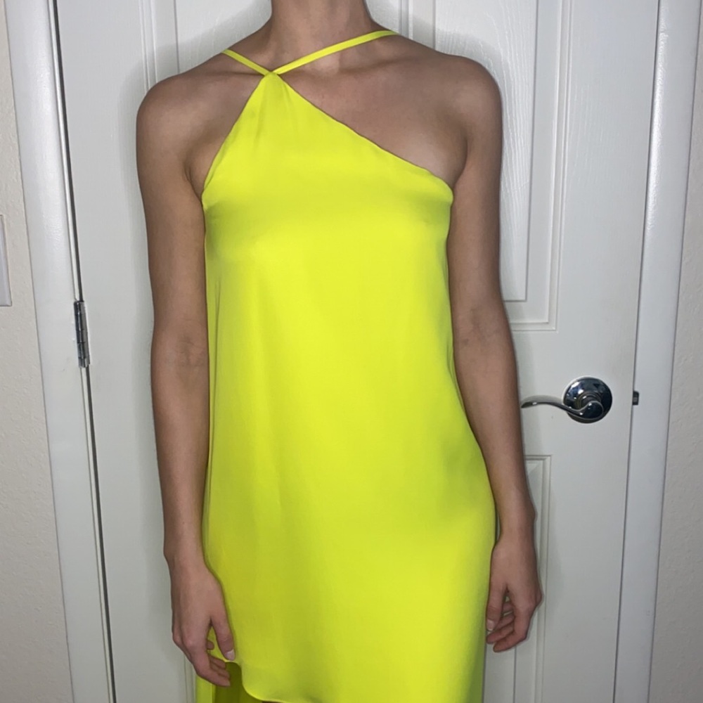Mason Yellow One-Strap A-line Dress